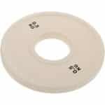 Fitness Halterschijven - Gewichtsplaten - Krachttraining Thuis - Rubberen Bumper Plates - 14.5 x 14.5 x 1 cm - Ivoor