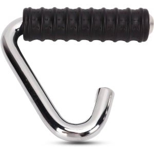 Fitness Handgrepen - Kracht Handvatten - Krachttraining Thuissport - C-vormig Ontwerp - 133 cm Lengte - Zilver