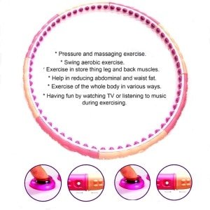 Fitness Hoelahoep met Massagestrips voor Taille Training en Cardio