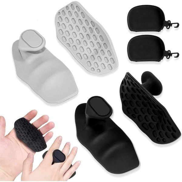 Fitness Krachttraining Grips - 2 paar - Weerstandsband Handgrepen - Inclusief Opbergtas - Rubberen - Verbeter Je Gri - Ergonomisch Design - Voorkomt Blaren - Duurzaam & Draagbaar - Geschikt voor Weerstandsbanden, Resistance Bands & Krachttraining