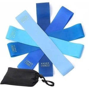 Fitnessband voor Sport & Krachttraining - Elastisch en Duurzaam - Verstelbare Weerstandsniveaus - Geschikt voor Fitnessstudio, Pilates, en Yoga - Met Opbergtas