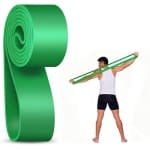Fitnessbanden Krachttraining - Weerstandsbanden Yoga - Spieropbouw Pilates - 100% Latex Materiaal - 2080 x 21 x 4.5mm - Groen