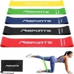 Fitnessbanden Set - Trainingsbanden Weerstand - Krachttraining Oefeningen - Vijf Verschillende Sterktes - Inclusief Draagtas