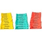 Fitnessbanden Set - Weerstandsbanden - Krachttraining - Anti-snap functie - 30 stuks - Rood blauw zwart