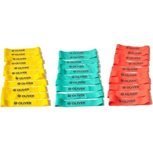 Fitnessbanden Set - Weerstandsbanden - Krachttraining - Anti-snap functie - 30 stuks - Rood blauw zwart