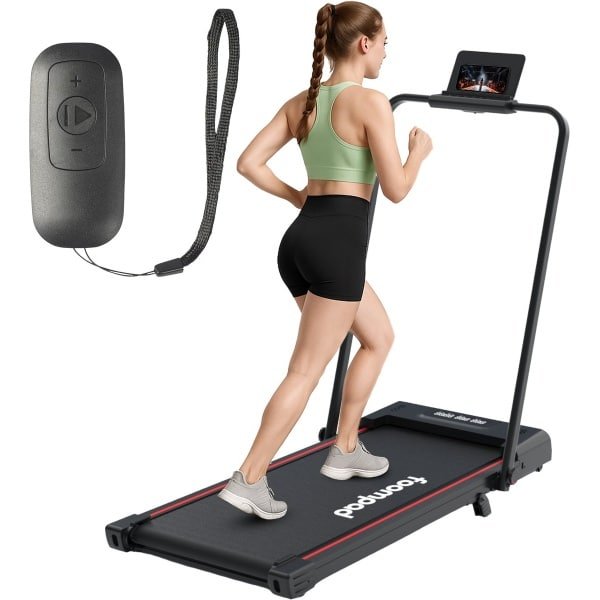 Foompad® - Loopband Inklapbaar - Voor Thuis tot 12 km/u - Wandelband - Incl. Telefoonhouder!