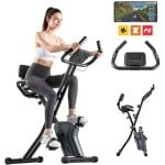 Formill Hometrainer YZJ-501 - Opvouwbaar - Zitting met rugleuning - Magnetische weerstand - APP - Vliegwiel van 2,5 kg - Tablethouder - Robuust