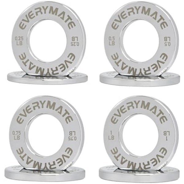 Fractionele Micro Halterschijven Set van 8 voor Krachttraining - 0,2 kg, 0,5 kg, 0,6 kg