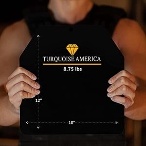 Gewichtsvestplaten 4 kg paar voor 20 lbs - Tactische trainingsplaten voor hardlopen, krachttraining en WOD's