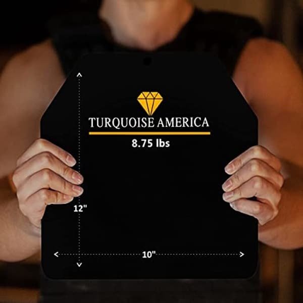 Gewichtsvestplaten 4 kg paar voor 20 lbs - Tactische trainingsplaten voor hardlopen, krachttraining en WOD's