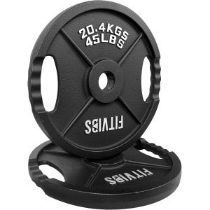 Gietijzeren Halterschijven 50mm - Olympische Gewichtsplaten voor Krachttraining (Per Paar)