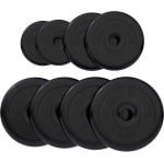 Gietijzeren Halterschijven Set Zwart met 30/31mm Boring voor Krachttraining