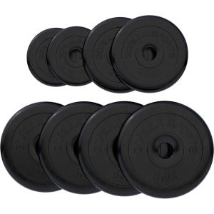 Gietijzeren Halterschijven Set Zwart met 30/31mm Boring voor Krachttraining