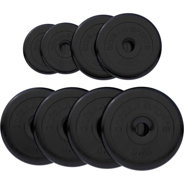 Gietijzeren Halterschijven Set Zwart met 30/31mm Boring voor Krachttraining