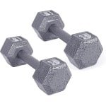 Gietijzeren Hex Dumbbells Paar 6,8 kg - Stevige Halters voor Krachttraining