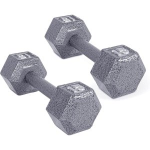 Gietijzeren Hex Dumbbells Paar 6,8 kg - Stevige Halters voor Krachttraining