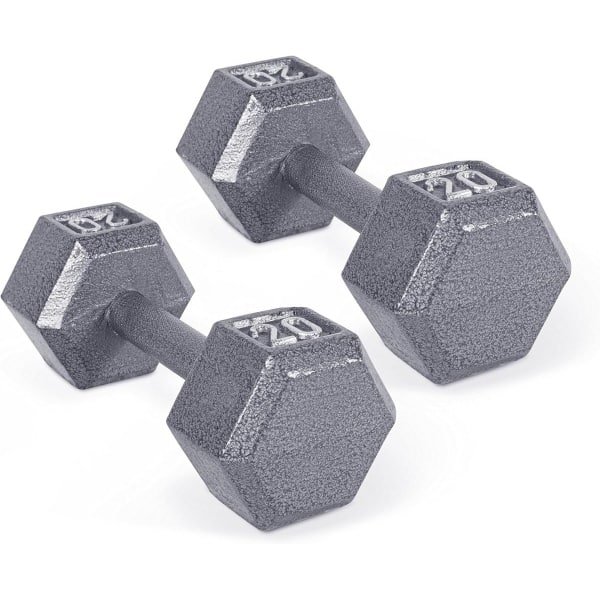 Gietijzeren Hex Halter Set van 9 kg, Paar, Krachttraining Gewicht