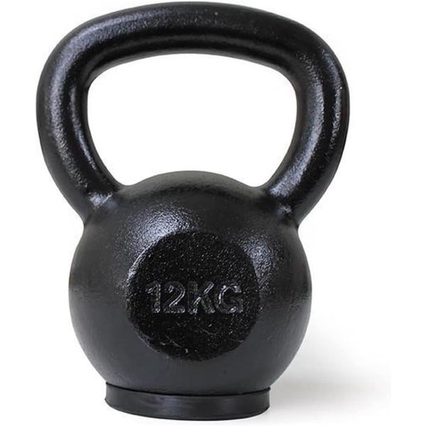 Gietijzeren Kettlebell 12 kg - Ideaal voor Krachttraining, Fitness en CrossFit