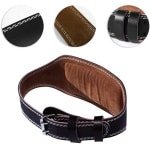 Gigicial Gewichthefgordel - Powerliftinggordel - Dikke rugsteun, ergonomisch ontwerp - 1 stuk - Voor krachttraining - Zwart