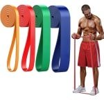Goodivery ®Fitnessbanden - Weerstandsbanden met 5 niveaus - Trainingsbanden voor yoga - Hulpmiddel - Krachttraining - 25 x 23 x 4 cm - Veelkleurig