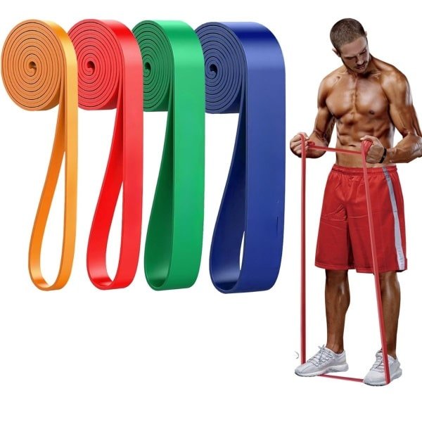 Goodivery ®Fitnessbanden - Weerstandsbanden met 5 niveaus - Trainingsbanden voor yoga - Hulpmiddel - Krachttraining - 25 x 23 x 4 cm - Veelkleurig