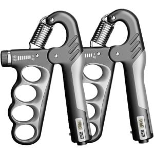 Grip Krachttrainer - Handtrainer Onderarm - Kracht Opbouwen - Verstelbare Weerstand - 5-100 kg - Grijs