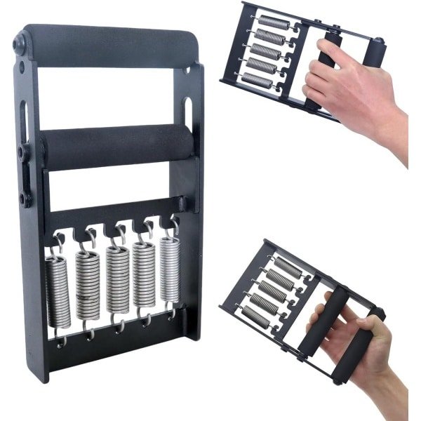Grip Krachttrainer - Handversterker - Onderarm Training - Verstelbare Weerstand - 25x15x0.1 cm - Zwart