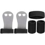 Gymnastiek Handschoenen - Palmbeschermers Rekstok - Krachttraining Gewichtheffen - Antislip Grip Ontwerp - 5.3x3.15x0.39 Inch - Zwart