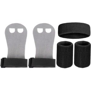 Gymnastiek Handschoenen - Palmbeschermers Rekstok - Krachttraining Gewichtheffen - Antislip Grip Ontwerp - 5.3x3.15x0.39 Inch - Zwart