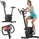 Gymtek® Magnetische Hometrainer Fiets - Fitness Fiets - Home Trainer - tot 100kg - 8 Weerstandsniveaus, 3.5kg Vliegwielgewicht - LCD Display