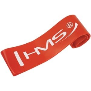 HMS Fitness Mini Band GU04 - Weerstandsband Medium - Rood - Voor Krachttraining, Warming-up en Revalidatie