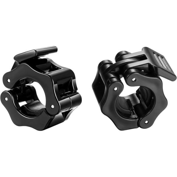 Halter sluitingen - Halterklemmen gewicht - Krachttraining thuis - Snelle klik sluiting - 25 mm diameter - Zwart