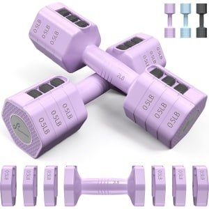 Halters 1 paar 0,9-4,5 kg (elk 0,9-2,3 kg) Verstelbare halters Set van 2 tot 4,5 kg Krachttraining Verstelbare halters