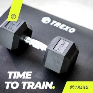 Halters 2,5 kg - 35 kg voor Krachttraining Thuis - Duurzaam Rubber en Gietijzer met Ergonomische Grip