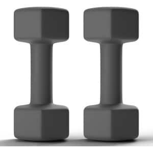 Halters Set Rubber Gecoat Zeshoekig voor Krachttraining Fitness Huis en Gym