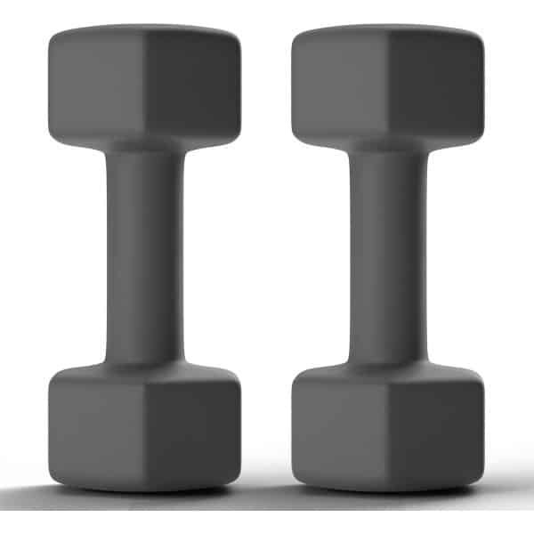 Halters Set Rubber Gecoat Zeshoekig voor Krachttraining Fitness Huis en Gym