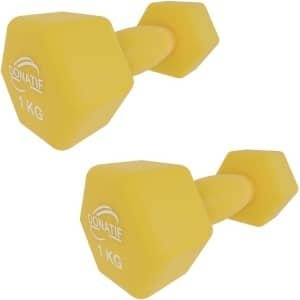 Halters Set Vinyl Gecoat Gietijzer voor Krachttraining en Fitness Thuis