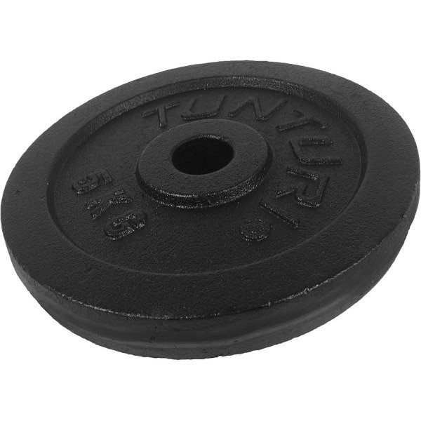 Halterschijf - Halter gewichten - Krachttraining thuis - Gietijzer materiaal - 10 kg - Zwart