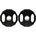 Halterschijven Set 10 kg - 5 cm Gaten - Rubberen Bumperplaten - Krachttraining - Gewichtheffen - Thuissportschool