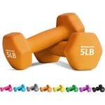 Halterset 2x2,3 kg Oranje voor Krachttraining en Fitness