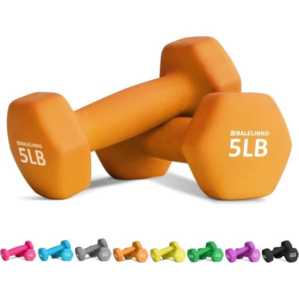 Halterset 2x2,3 kg Oranje voor Krachttraining en Fitness