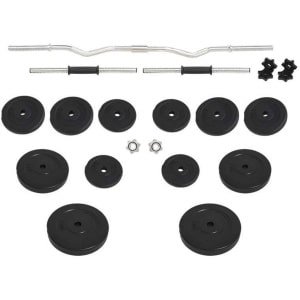 Halterset - Dumbbells - Halterstang - Krachttraining - Fitness - 60 kg - Tungsten Staal - Compact & Draagbaar