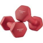 Halterset van 2 - zeshoek neopreen coating - krachttraining - fitnesstraining voor thuis.