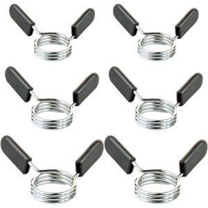 Halterstangklemmen - Set van 6 - Veerhalsklemmen voor gewichtheffen en krachttraining