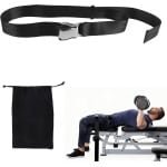 Hamstring Krulband - Fitness Band - Thuis Krachttraining - Duurzaam Polyester - 200 cm Lengte - Zwart