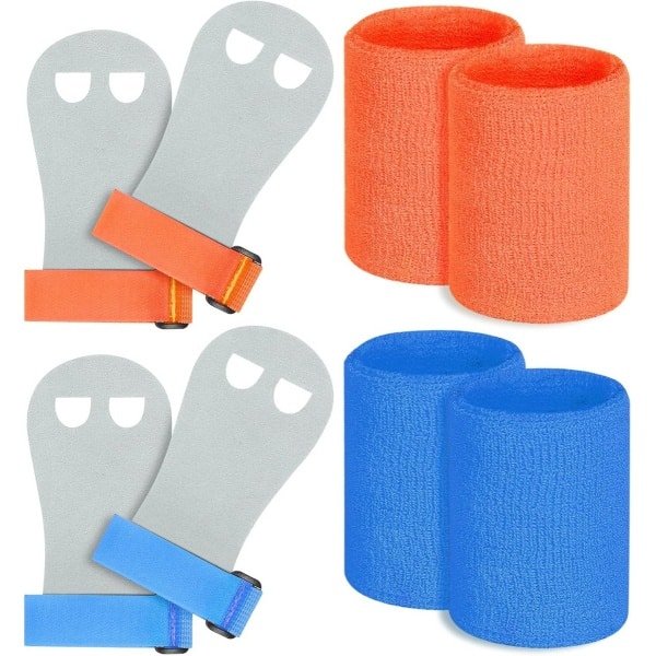 Handgrepen voor Turnen en Krachttraining - Palm Protectors en Polsbandjes Set voor Kinderen
