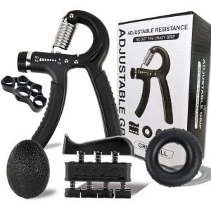 Handtrainer vingertrainer verstelbare hand en vingertrainer onderarm trainingsapparaat - grip trainer fitness voor krachttraining