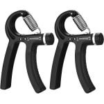 Handtrainer voor Onderarm - Verstelbaar - Gripkrachttrainer - 5-60 kg Belasting - Handtrainingsapparaat - Fitness en Krachttraining - Stressvermindering - Geschikt voor Klimmen en Meer - Zwart - 2 Stuks