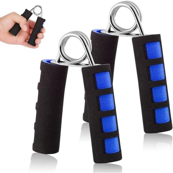 Handtrainers set voor spieropbouw en krachttraining - 2 stuks gripkrachttrainers voor hand- en onderarm - trainingsapparaat met antislip handgreep