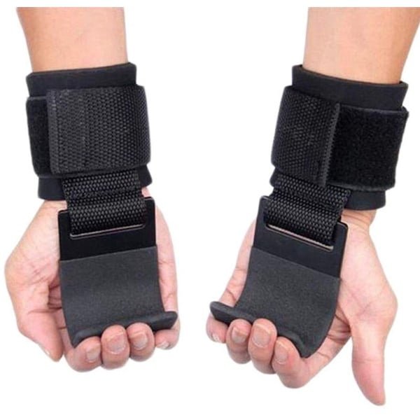 Hijshaken | Hefhulpmiddelen met metalen haken | Geschikt voor zwaar tillen | Geschikt voor hijshaken voor bodybuilding, gewichtheffen, krachttraining en fitness